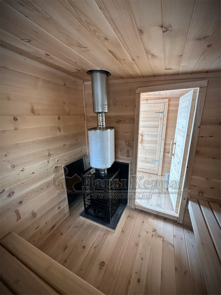 Каркасная баня «Лофт» из кедра 6х2,2 метра (вариант 1)