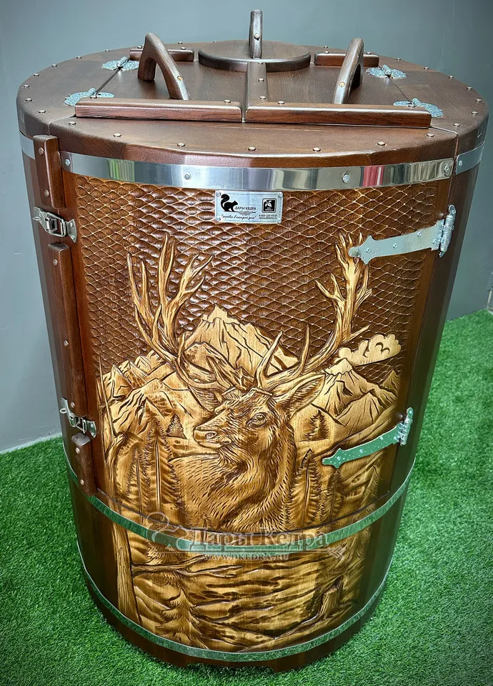 Кедровая бочка (фитобочка) «Лесной Олень»