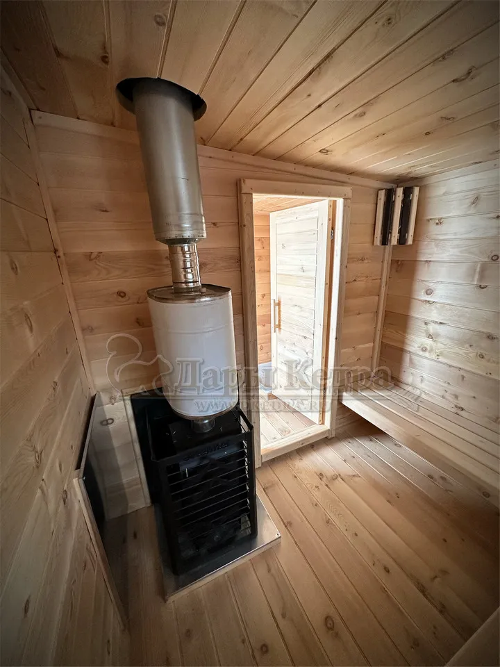 Каркасная баня «Лофт» из кедра 6х2,2 метра (вариант 1)