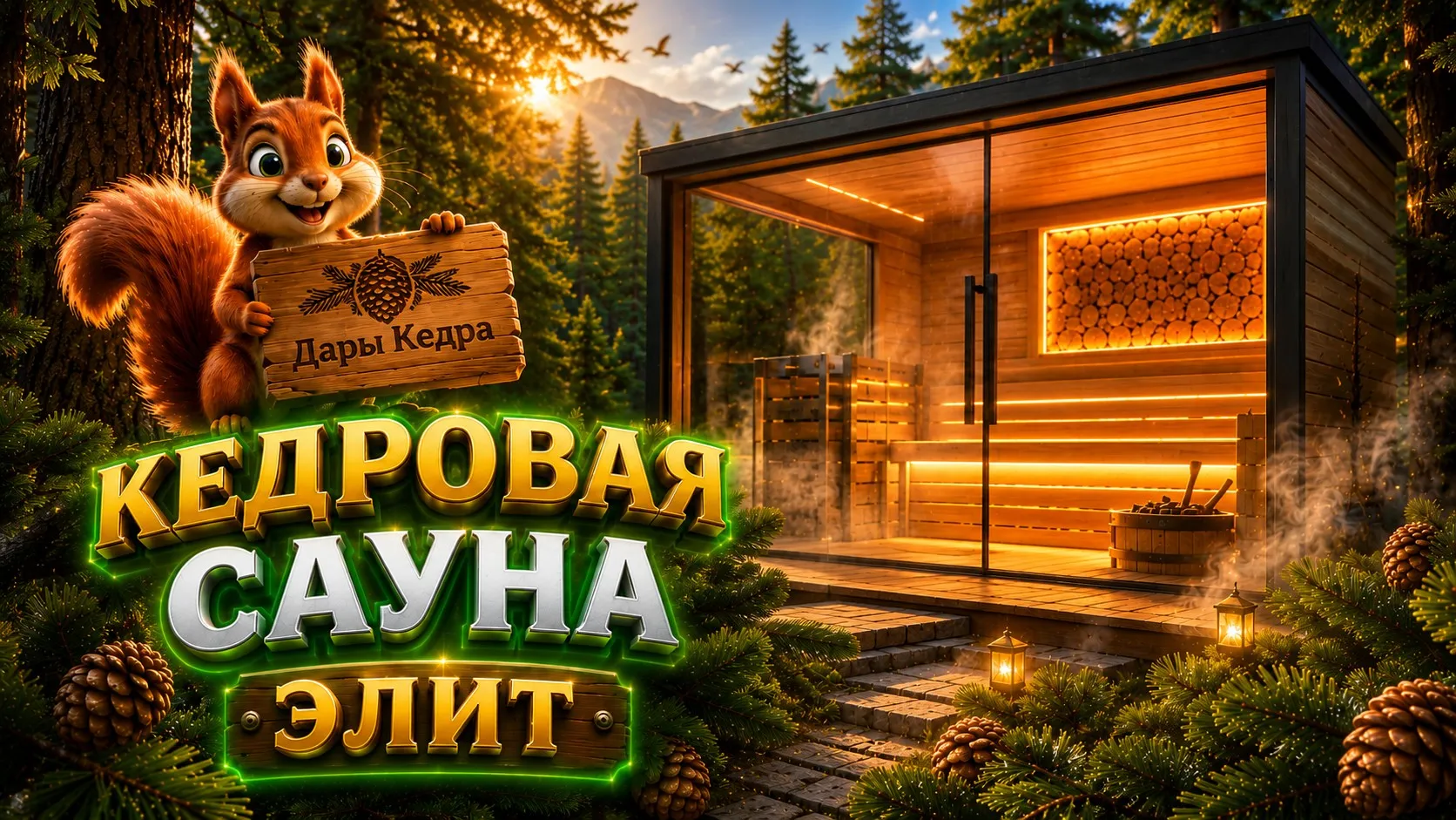 Финская Элит сауна из кедра 2 м.