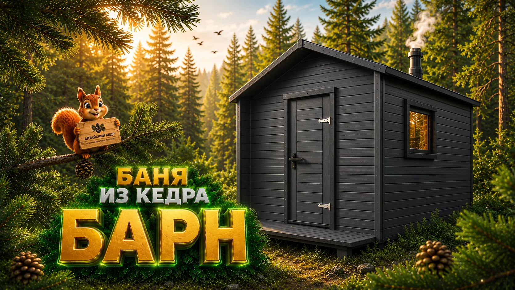 Баня Барн 4 метра