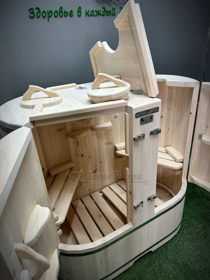 Кедровая бочка (фитобочка) двухместная «Профессиональная»