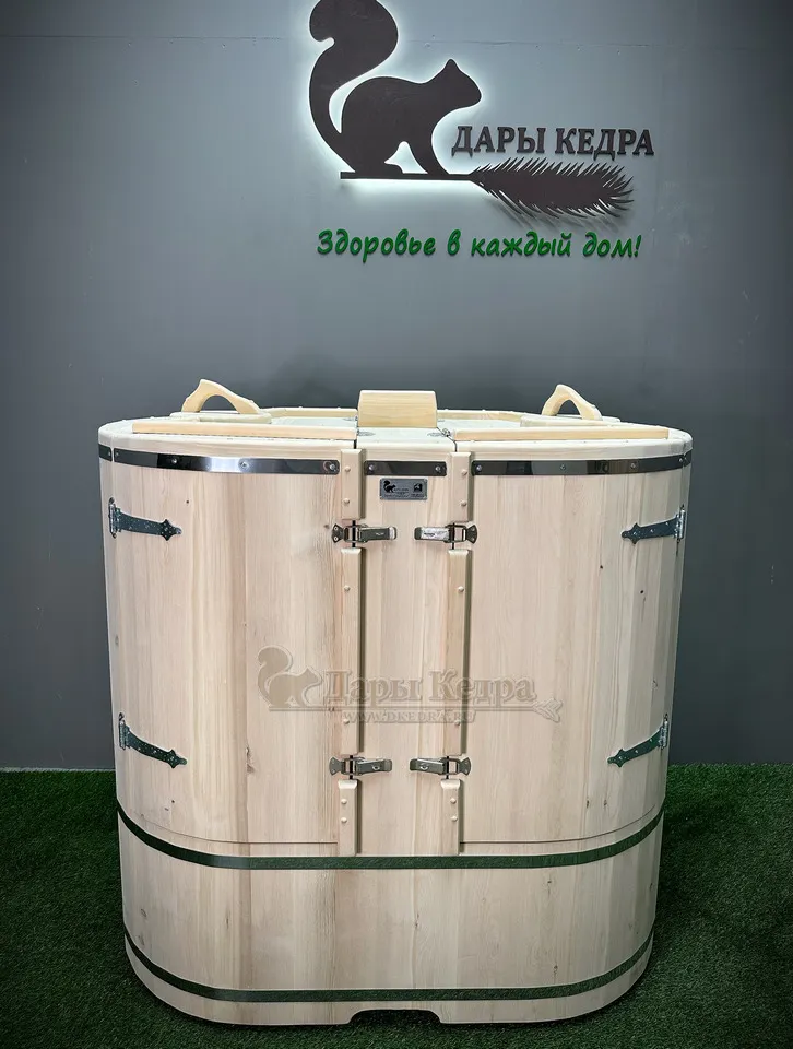 Кедровая бочка (фитобочка) двухместная «Профессиональная»