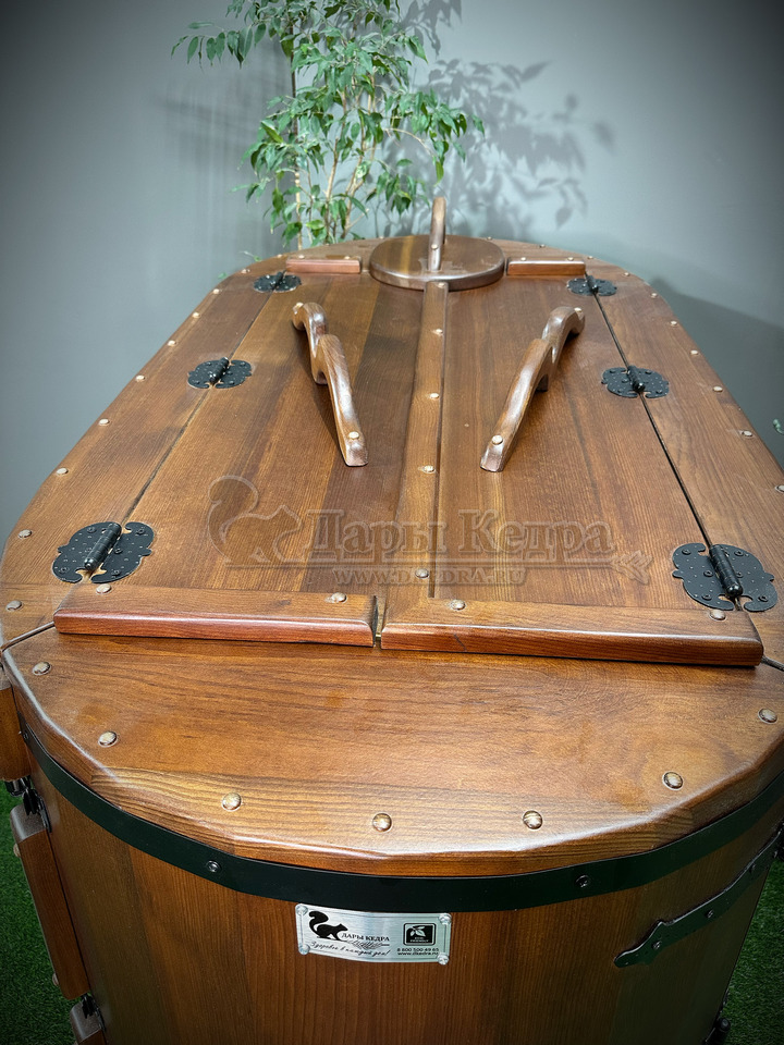 Готовый комплект «Комфорт»: кедровая бочка с парогенератором + био-защита изнутри и снаружи